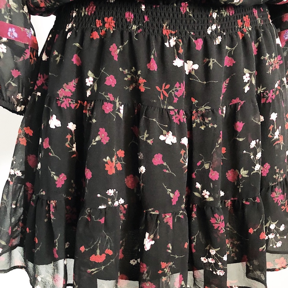 Joie Floral Long Sleeve Mini Dress - Picture 3 of 8